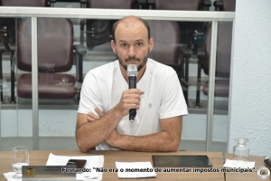 Vereador destaca importância de três votações de projetos pela Câmara