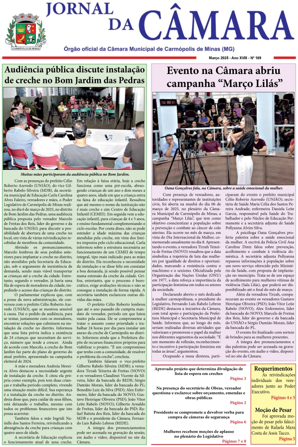Jornal da Câmara - Março/2025