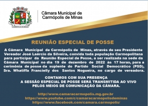 Reunião Especial de Posse