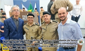 Câmara presente na passagem de comando da Polícia Militar