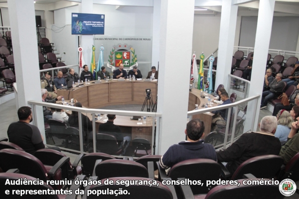 Audiência pública discute instalação do Cinturão de Segurança