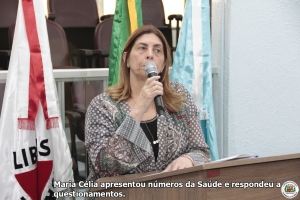 Secretária da Saúde presta contas do último quadrimestre de 2024