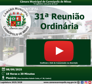 Transmissão da 31ª Reunião Ordinária (08/09/2025)