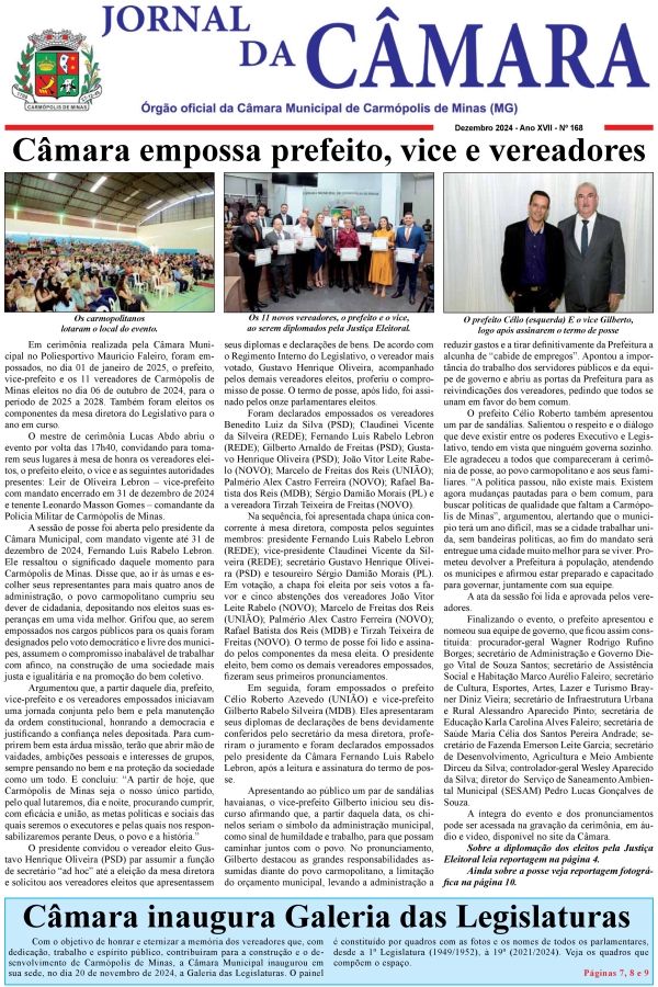 Jornal da Câmara - Dezembro/2024