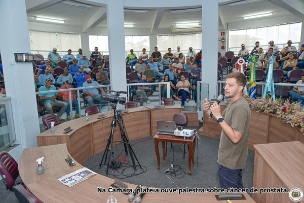 Campanha Novembro Azul é encerrada com palestra na Câmara