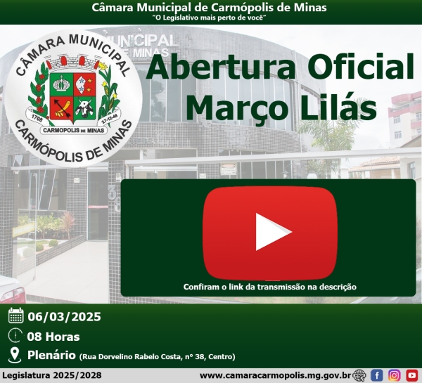 Transmissão da Abertura Oficial Março Lilás (06/03/2025)