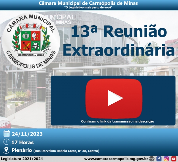Transmissão Reunião Extraordinária (24/11/2023)