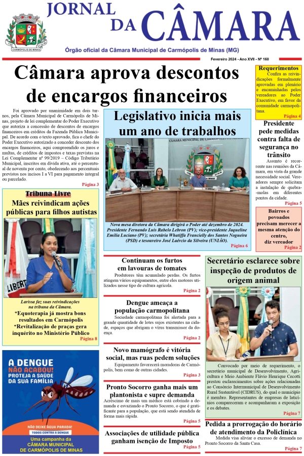 Jornal da Câmara - Fevereiro/2024