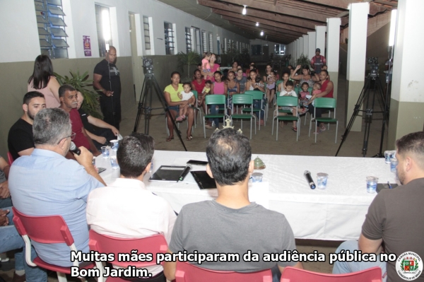 Audiência pública discute instalação de creche no Bom Jardim das Pedras
