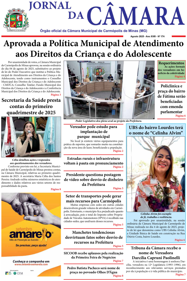 Jornal da Câmara - Agosto/2025