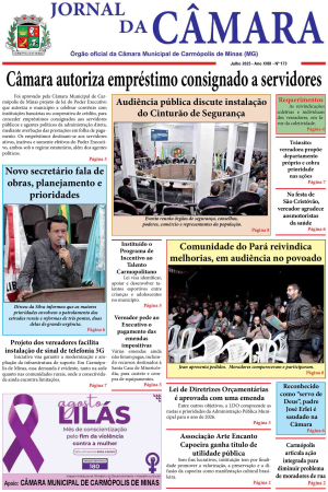 Jornal da Câmara - Julho/2025