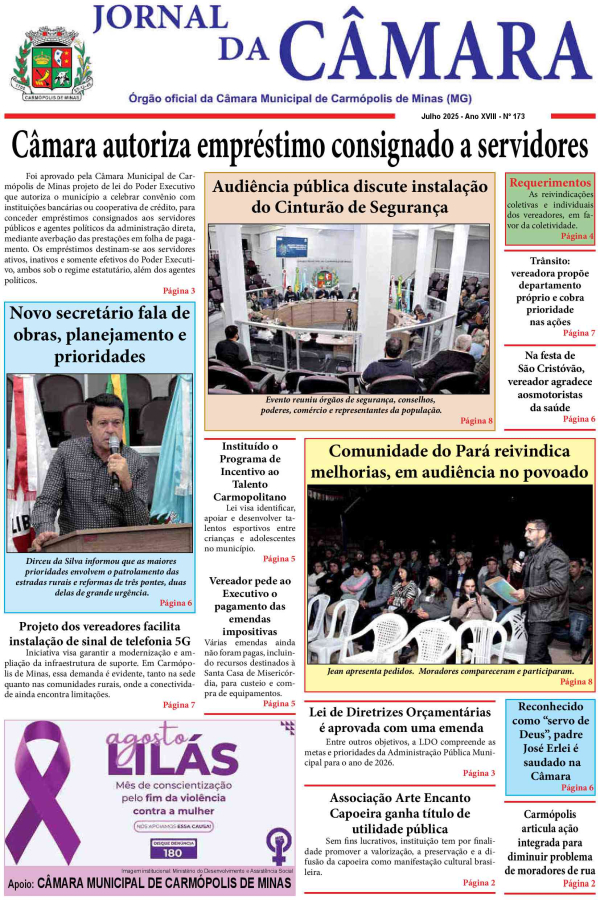 Jornal da Câmara - Julho/2025