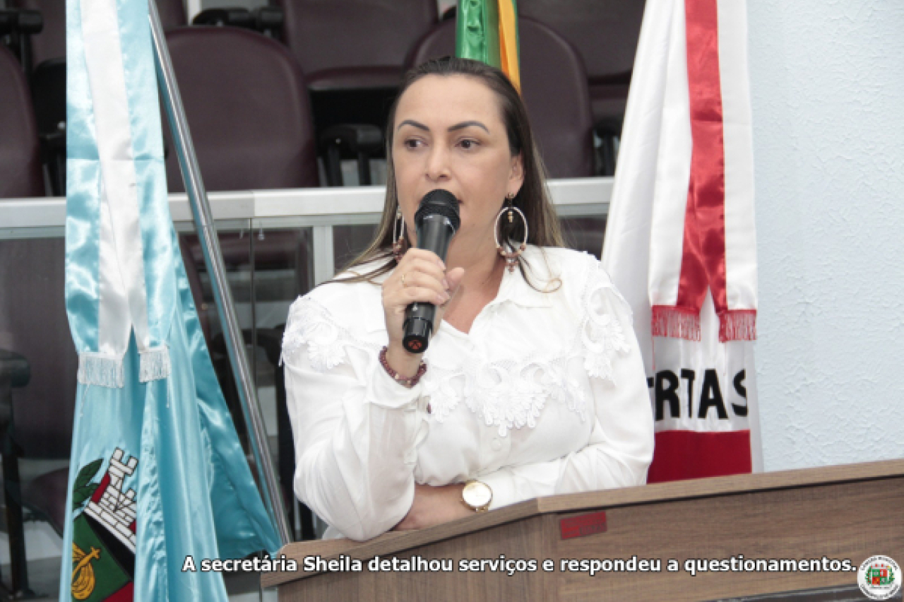 Secretaria da Saúde presta contas de quadrimestre na Câmara